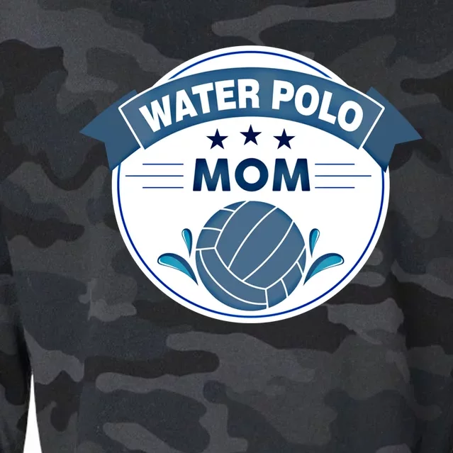 Water Polo Mom Athletic Swimming Sports Gift Cute Gift Cropped Pullover Crew