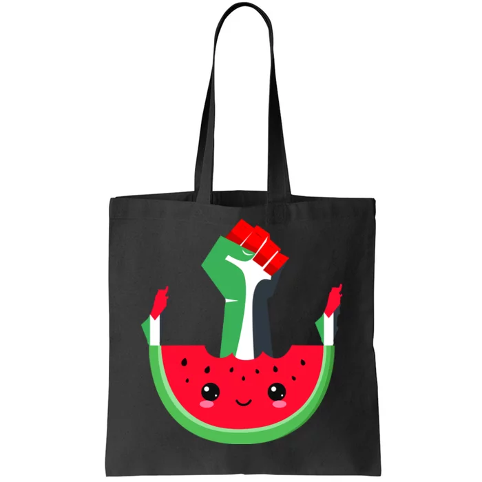 Watermelon Palestine Map Country Patriots And Supporters Tote Bag