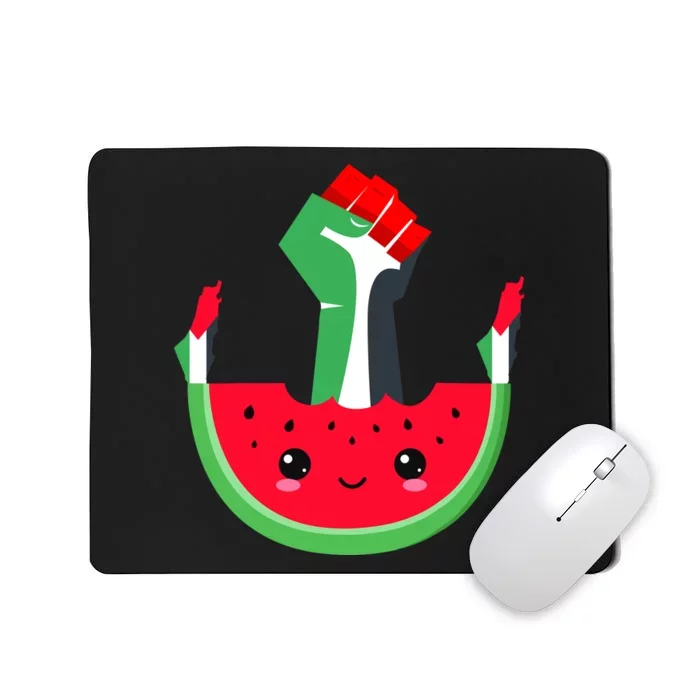 Watermelon Palestine Map Country Patriots And Supporters Mousepad