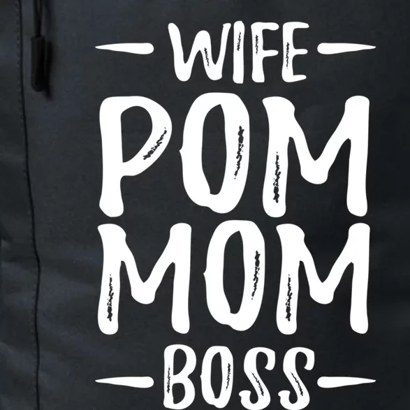 Wife Pom Mom Boss Pomeranian Dog Mom Gift Idea Gift Daily Commute Backpack