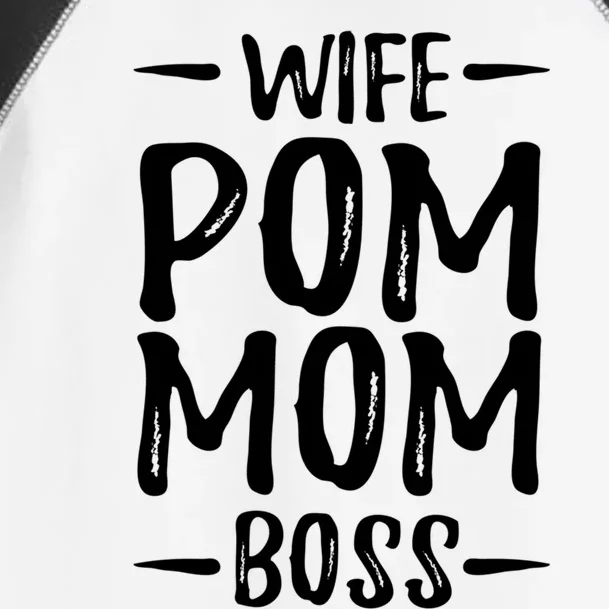 Wife Pom Mom Boss Pomeranian Dog Mom Gift Idea Gift Toddler Fine Jersey T-Shirt