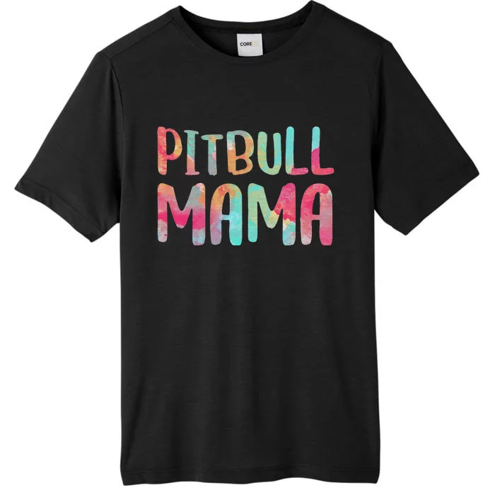 Womens Pitbull Mama Mother's Day ChromaSoft Performance T-Shirt