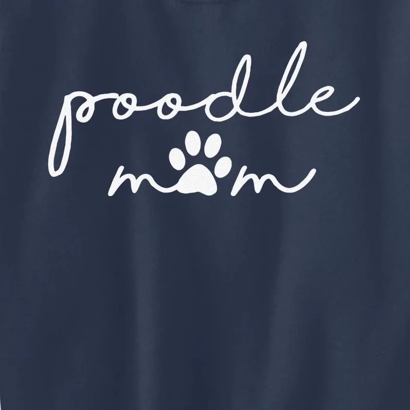 Womens Poodle Mom Dog Mama For Women Kids Sweatshirt