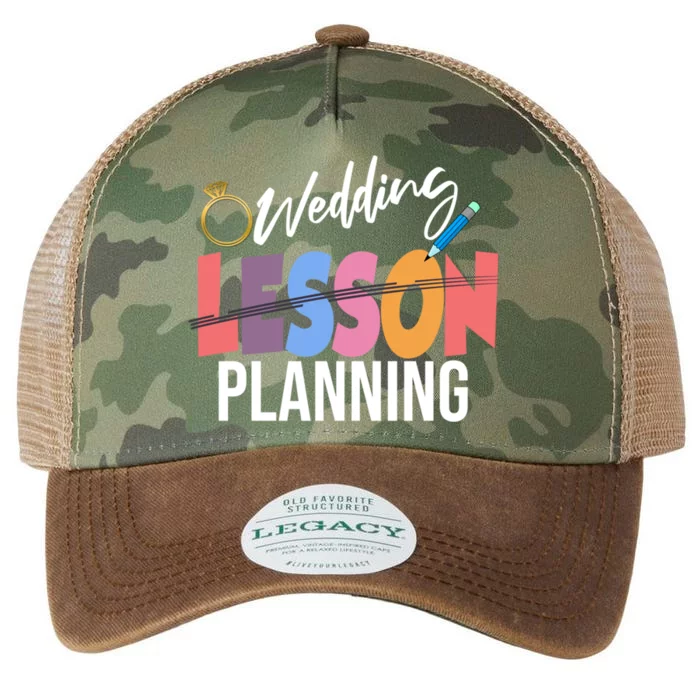 Wedding Planning Not Lesson Funny Engaged Teacher Gift Legacy Tie Dye Trucker Hat