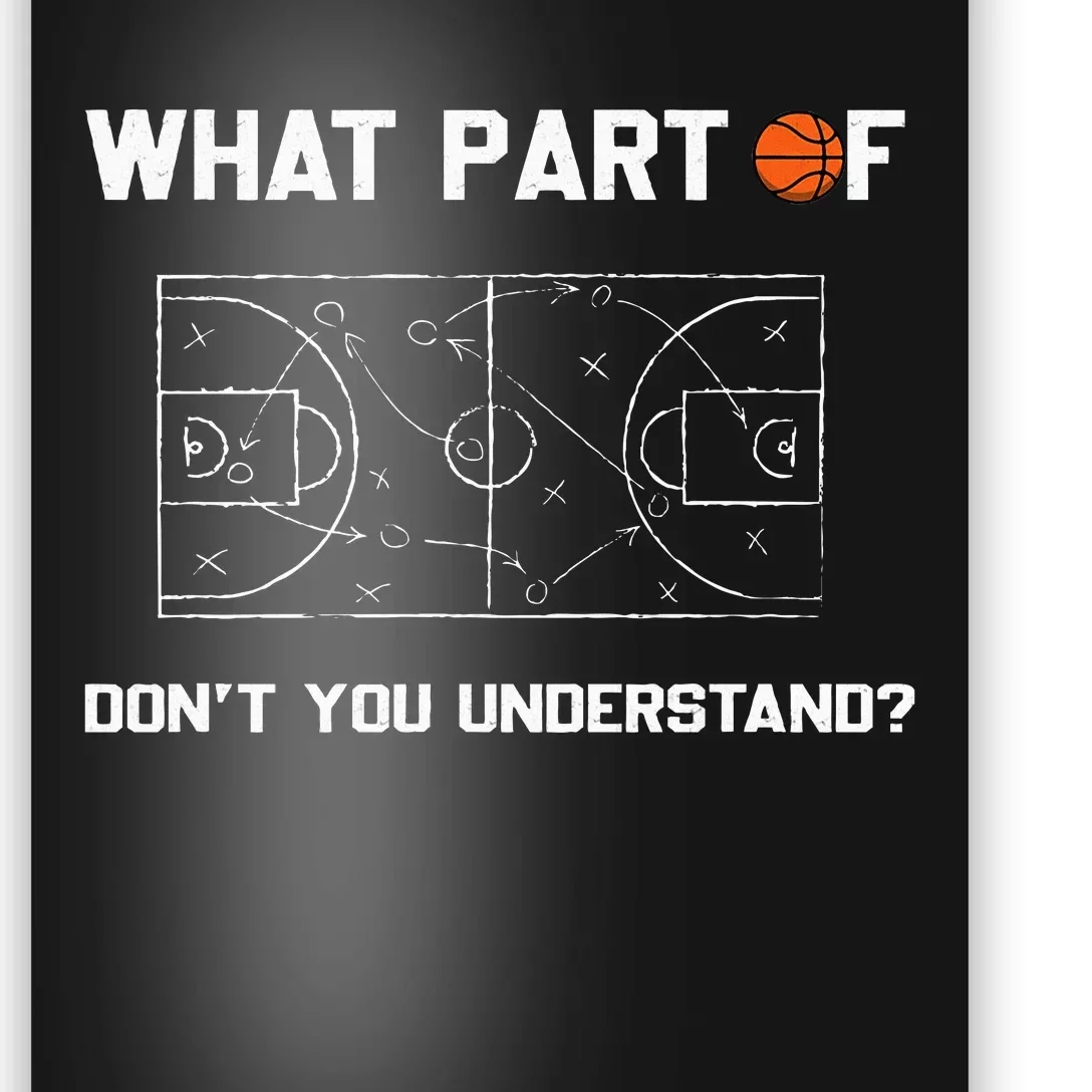 What Part Of DonT You Understand Funny Basketball Coach Poster