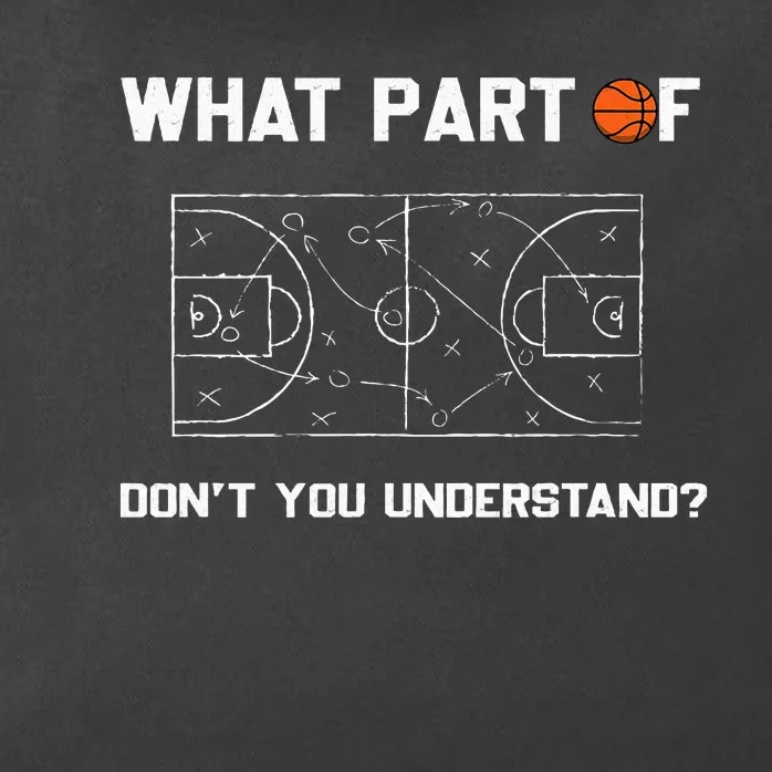 What Part Of DonT You Understand Funny Basketball Coach Zip Tote Bag