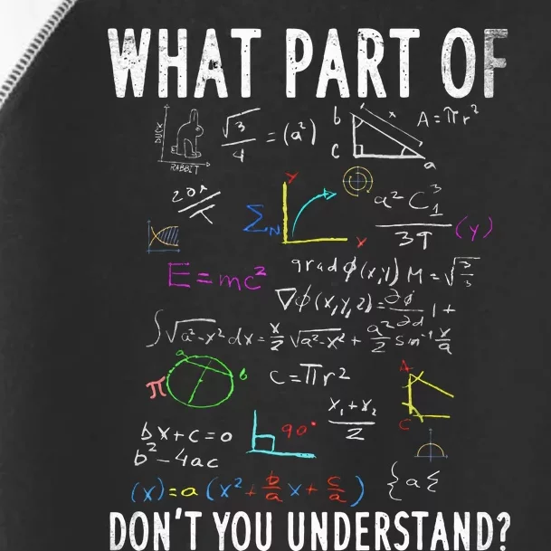 What part of don't you understand for math teacher Toddler Fine Jersey T-Shirt