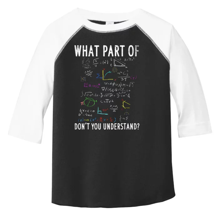 What part of don't you understand for math teacher Toddler Fine Jersey T-Shirt