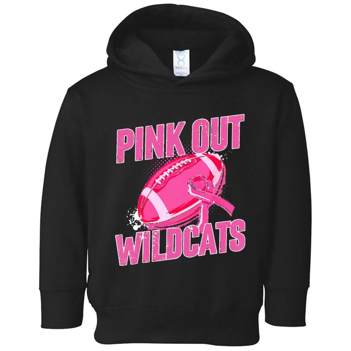 Wildcats P.I.N.K Out Football Tackle Breast Cancer Toddler Hoodie