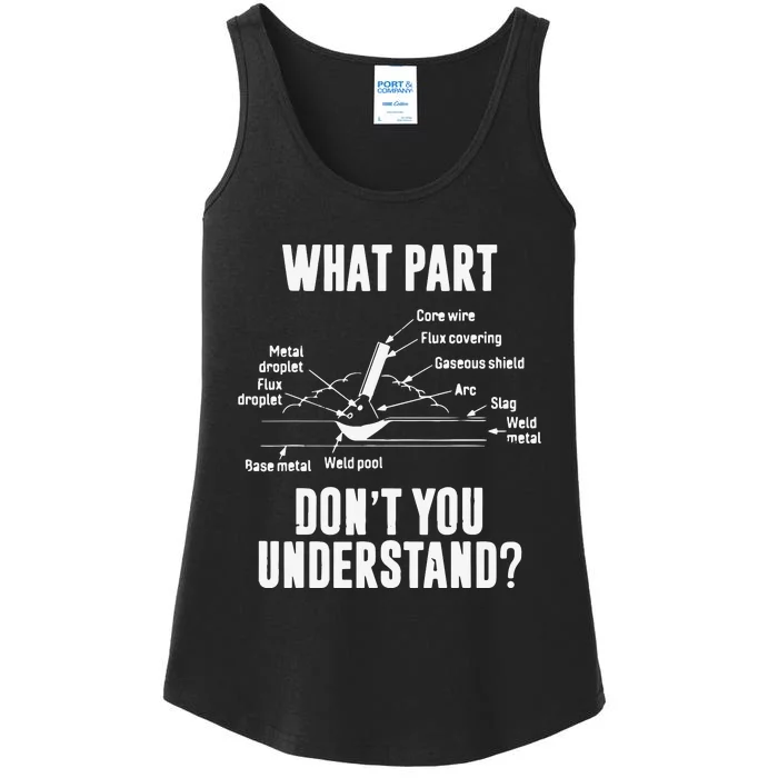 What Part Of Dont You Understand Welder Gift Welding Costume Ladies Essential Tank