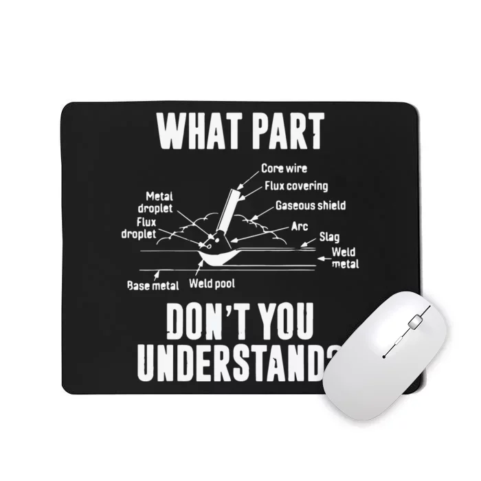 What Part Of Dont You Understand Welder Gift Welding Costume Mousepad