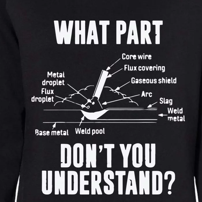 What Part Of Dont You Understand Welder Gift Welding Costume Womens California Wash Sweatshirt