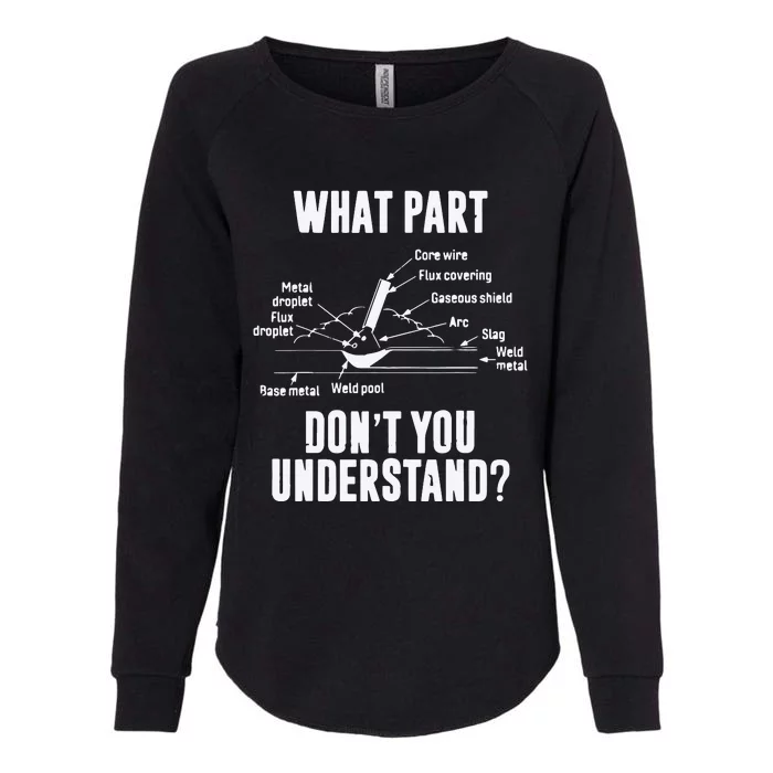 What Part Of Dont You Understand Welder Gift Welding Costume Womens California Wash Sweatshirt