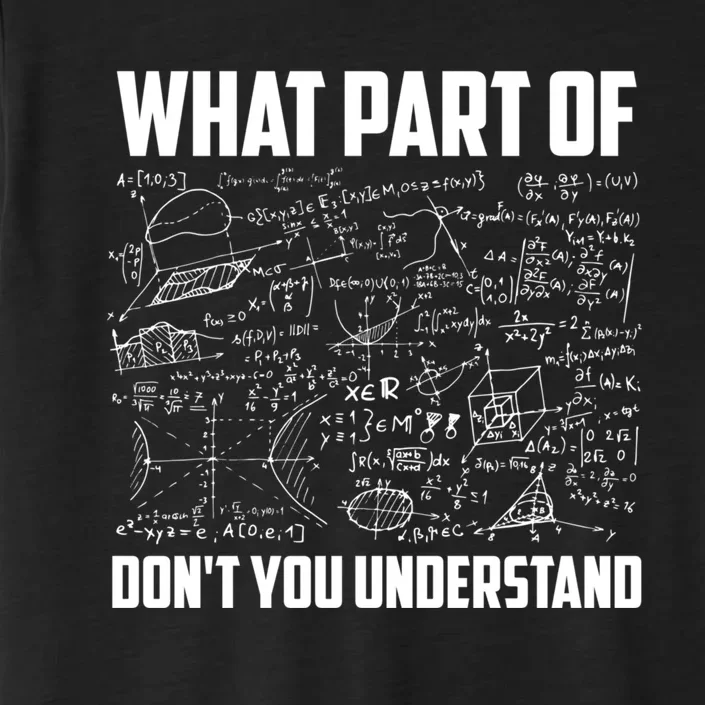 What Part Of DonT You Understand | Funny Math Teacher Gift ChromaSoft Performance T-Shirt