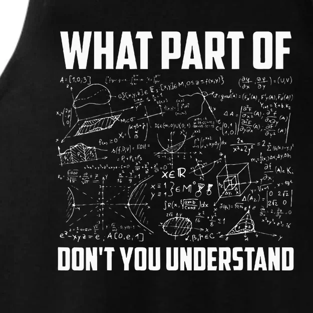 What Part Of Dont You Understand Funny Math Teacher Gift Ladies Tri-Blend Wicking Tank