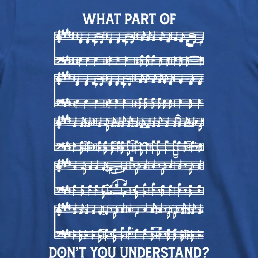 What Part Of The Music Notes You Don't Understand Musician Gift T-Shirt