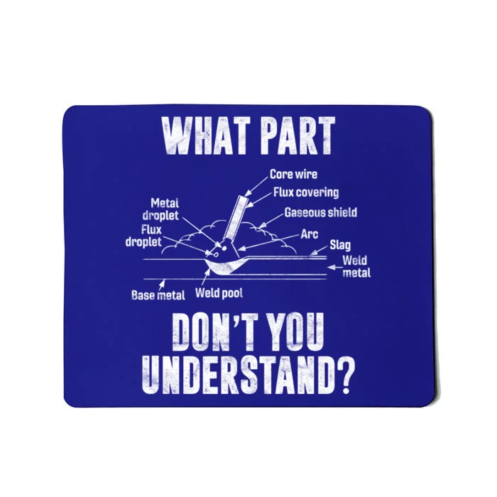 What Part Of Dont You Understand Welder Gift Welding Costume Gift Mousepad