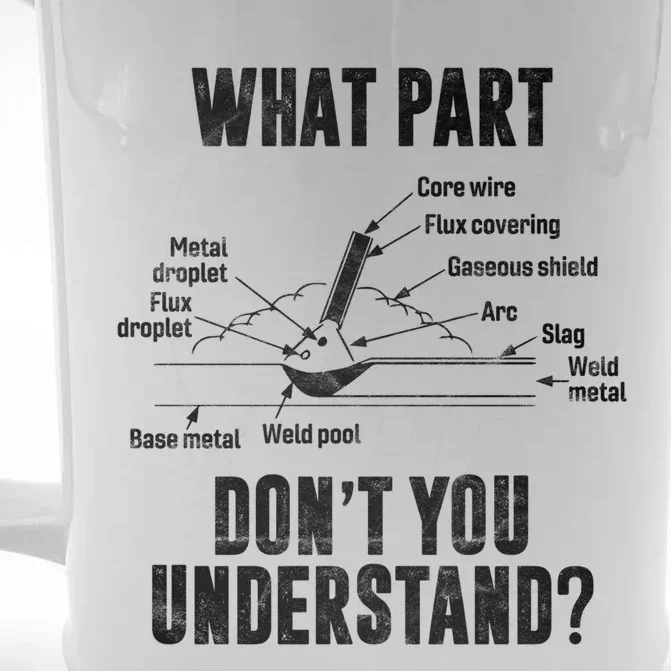 What Part Of Dont You Understand Welder Gift Welding Costume Gift Front & Back Beer Stein