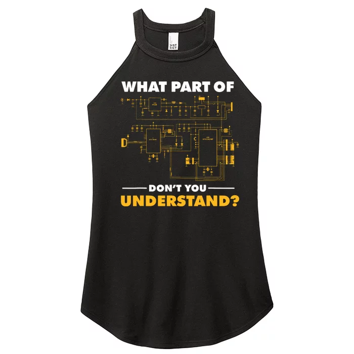 What Part Of Dont You Understand Electrical Electricians Women’s Perfect Tri Rocker Tank