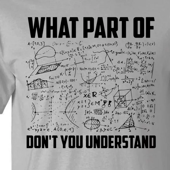 What Part Of Dont You Understand Funny Math Teacher Gift Tall T-Shirt