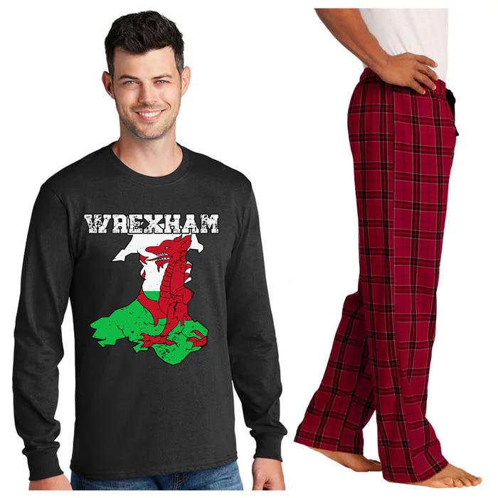 Wrexham Pride Of Wales Welsh Dragon Football Long Sleeve Pajama Set