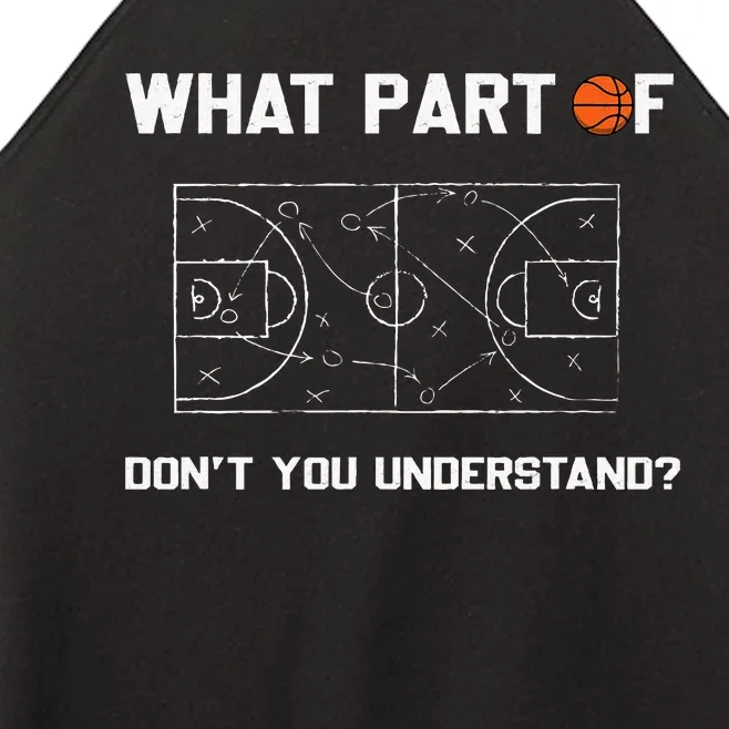 What Part Of Don't You Understand Funny Basketball Coach Women’s Perfect Tri Rocker Tank