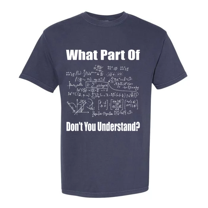 What Part Of Dont You Understand Funny Math Teacher Garment-Dyed Heavyweight T-Shirt