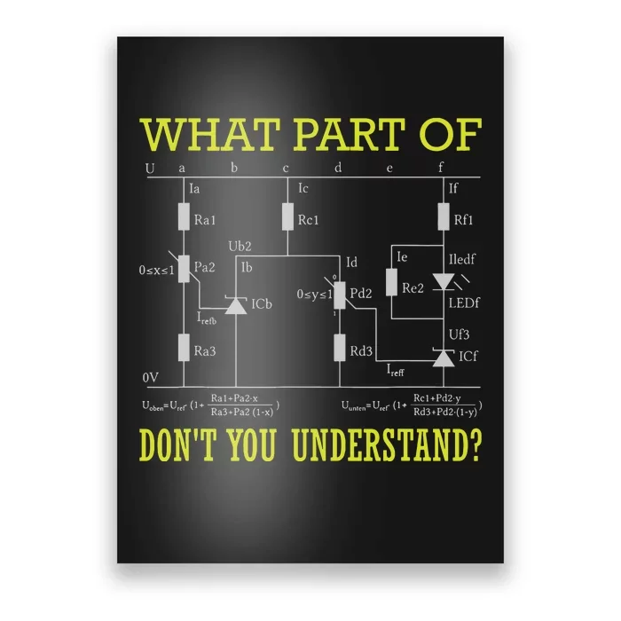 What Part Of Dont You Understand Electrician Poster