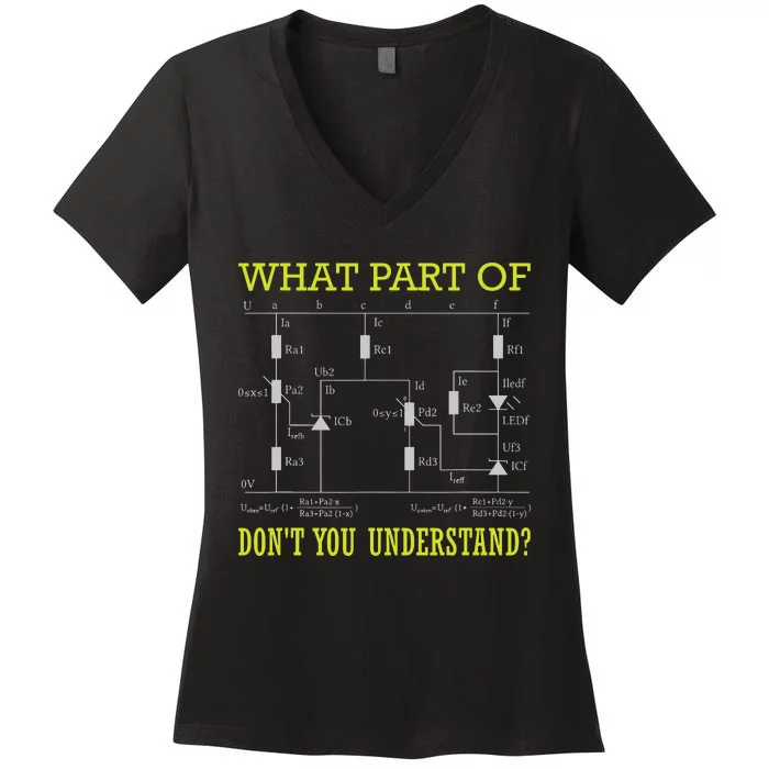 What Part Of Dont You Understand Electrician Women's V-Neck T-Shirt