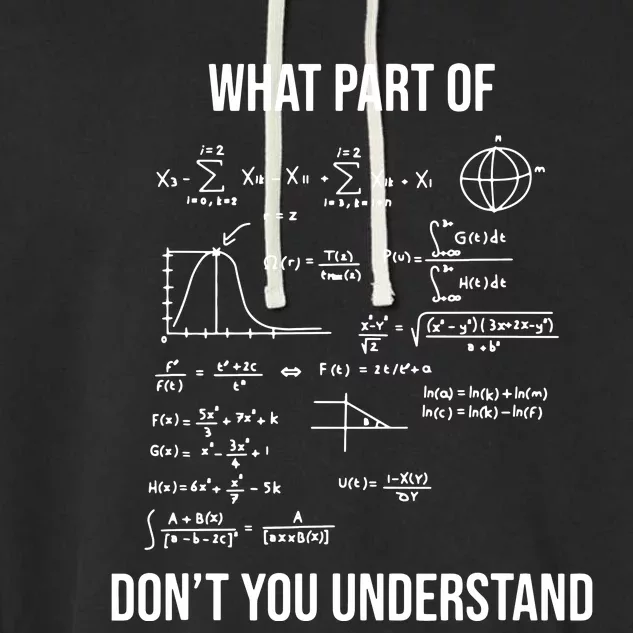 What Part Of Funny Mechanical Engineer Mathematician Garment-Dyed Fleece Hoodie