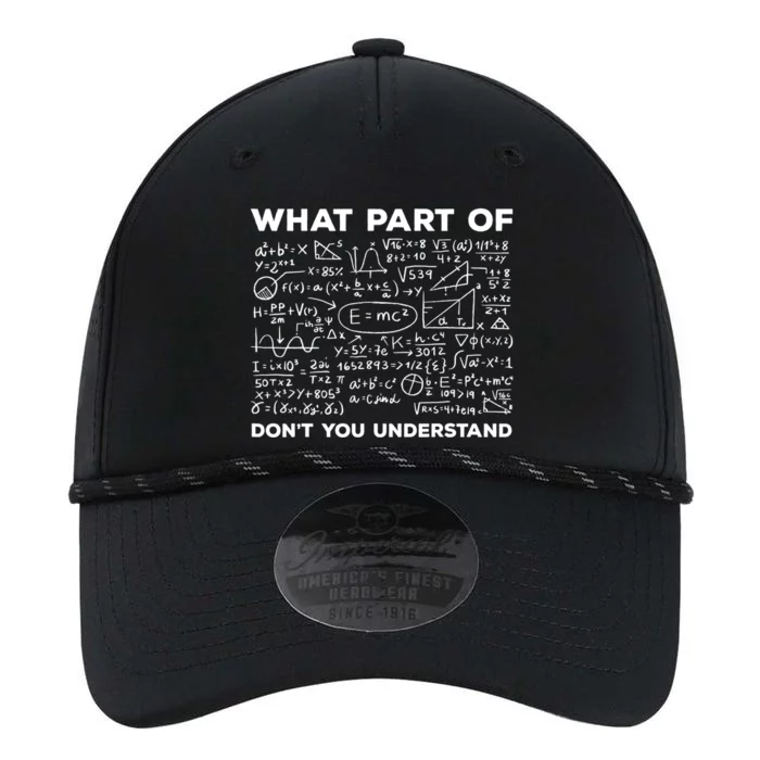 What Part Of Don't You Understand Funny Math Teacher Gift Performance The Dyno Cap