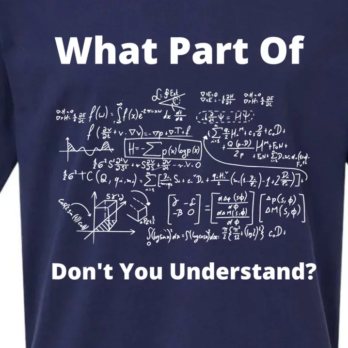 What Part Of Don't You Understand Funny Math Teacher Gift Sueded Cloud Jersey T-Shirt