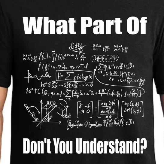 What Part Of Don't You Understand Funny Math Teacher Gift Pajama Set