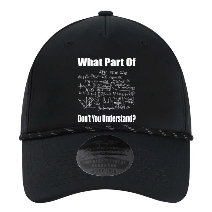 What Part Of Don't You Understand Funny Math Teacher Gift Performance The Dyno Cap