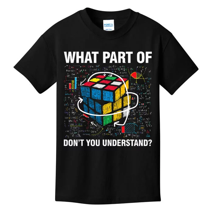 What Part Of Don't You Understand Funny Speed Cubing Math Kids T-Shirt