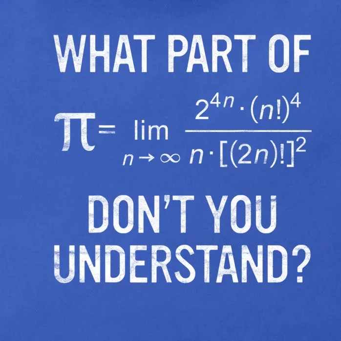 What Part Of Don't You Understand Math Equation Pi Day Gift Zip Tote Bag