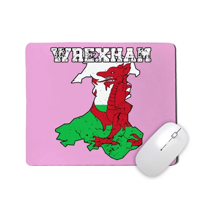 Wrexham Pride Of Wales Welsh Dragon Football Fan Mousepad