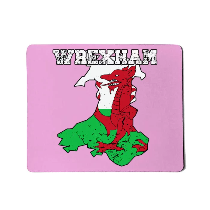 Wrexham Pride Of Wales Welsh Dragon Football Fan Mousepad