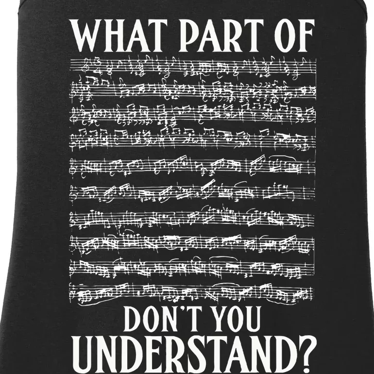 What Part Of DonT You Understand Musician Notes Funny Music Ladies Essential Tank