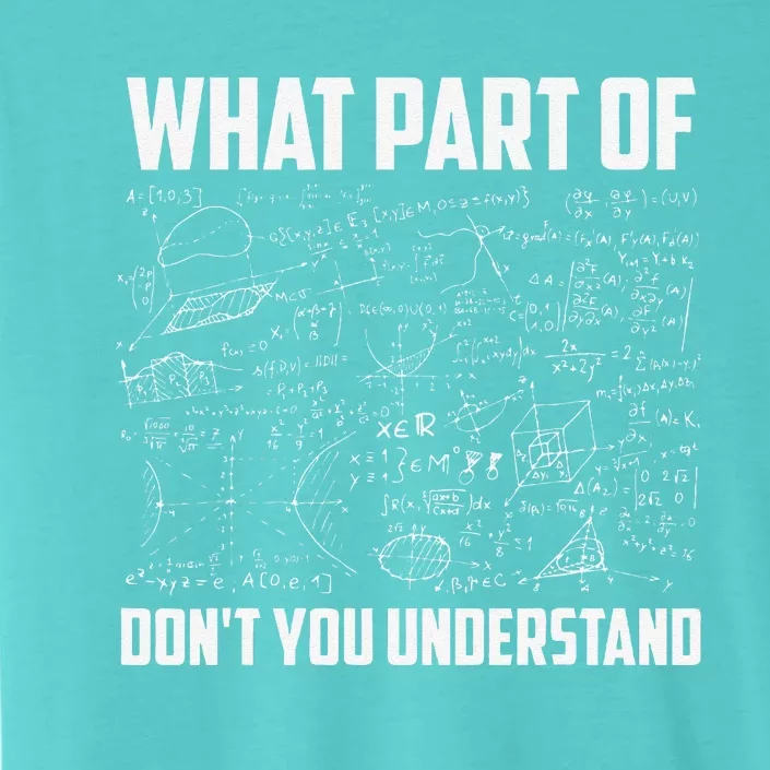 What Part Of DonT You Understand Funny Math Teacher Gift ChromaSoft Performance T-Shirt