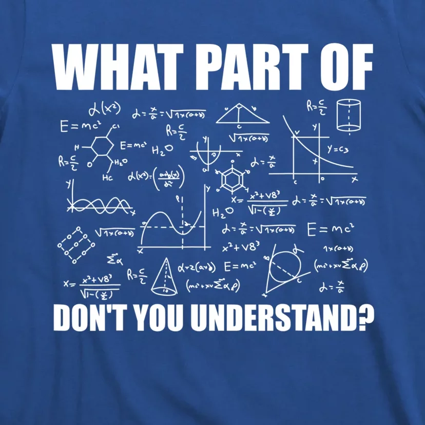 What Part Of Don't You Understand Funny Math Teacher Gift T-Shirt