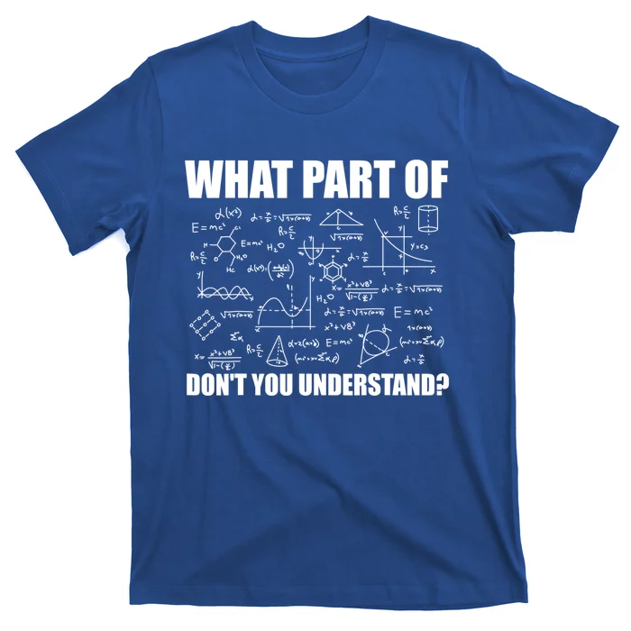 What Part Of Don't You Understand Funny Math Teacher Gift T-Shirt