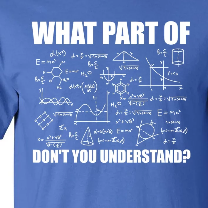 What Part Of Don't You Understand Funny Math Teacher Gift Tall T-Shirt