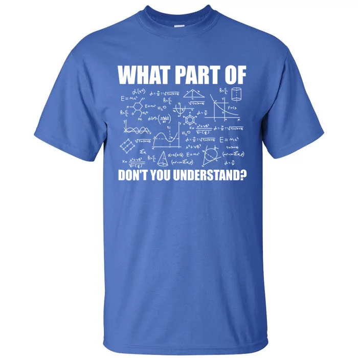 What Part Of Don't You Understand Funny Math Teacher Gift Tall T-Shirt