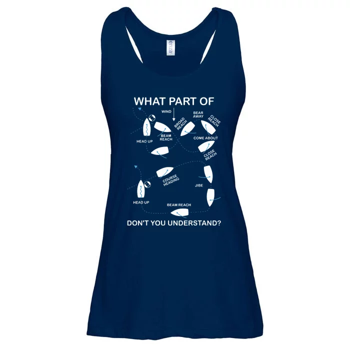 What Part Of Sailing Don't You Understand Captain Sailboat Ladies Essential Flowy Tank