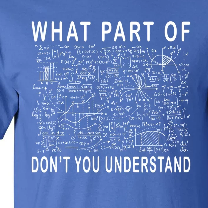 What Part Of Don't You Understand Funny Math Teacher Gift Tall T-Shirt