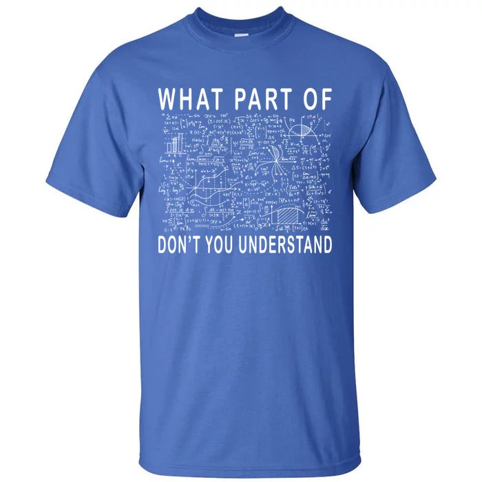 What Part Of Don't You Understand Funny Math Teacher Gift Tall T-Shirt