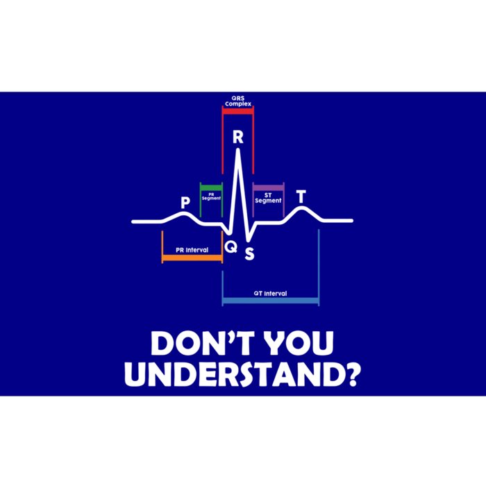 What Part Of Pqrst Dont You Understand Funny Cardiac Nurse Meaningful Gift Bumper Sticker