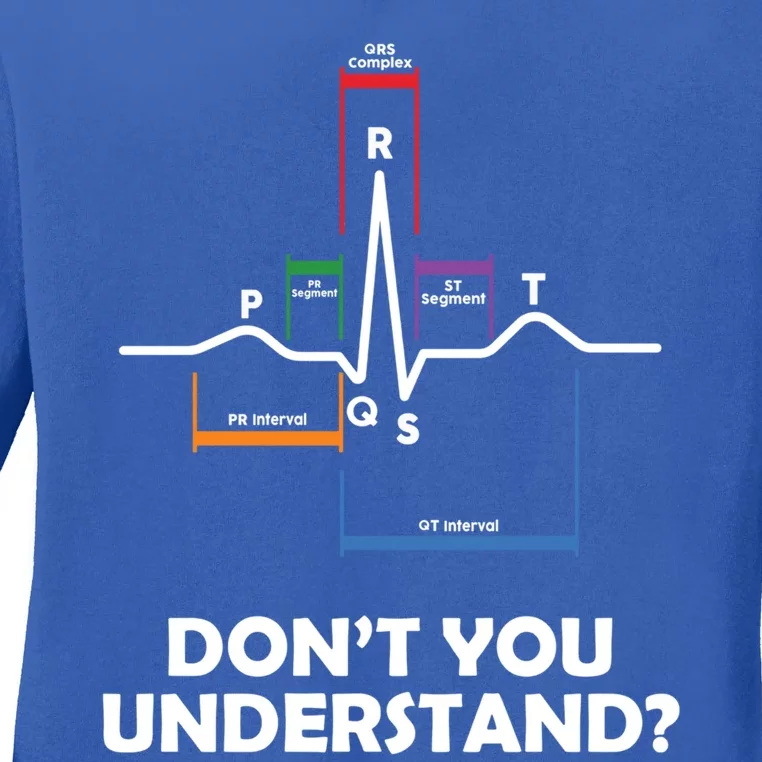 What Part Of Pqrst Dont You Understand Funny Cardiac Nurse Meaningful Gift Ladies Long Sleeve Shirt