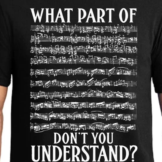 What Part Of The Music Notes You Dont Understand Musician Pajama Set